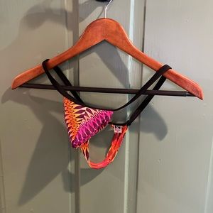 N2N Stripper Thong in Snake Print - Size XL